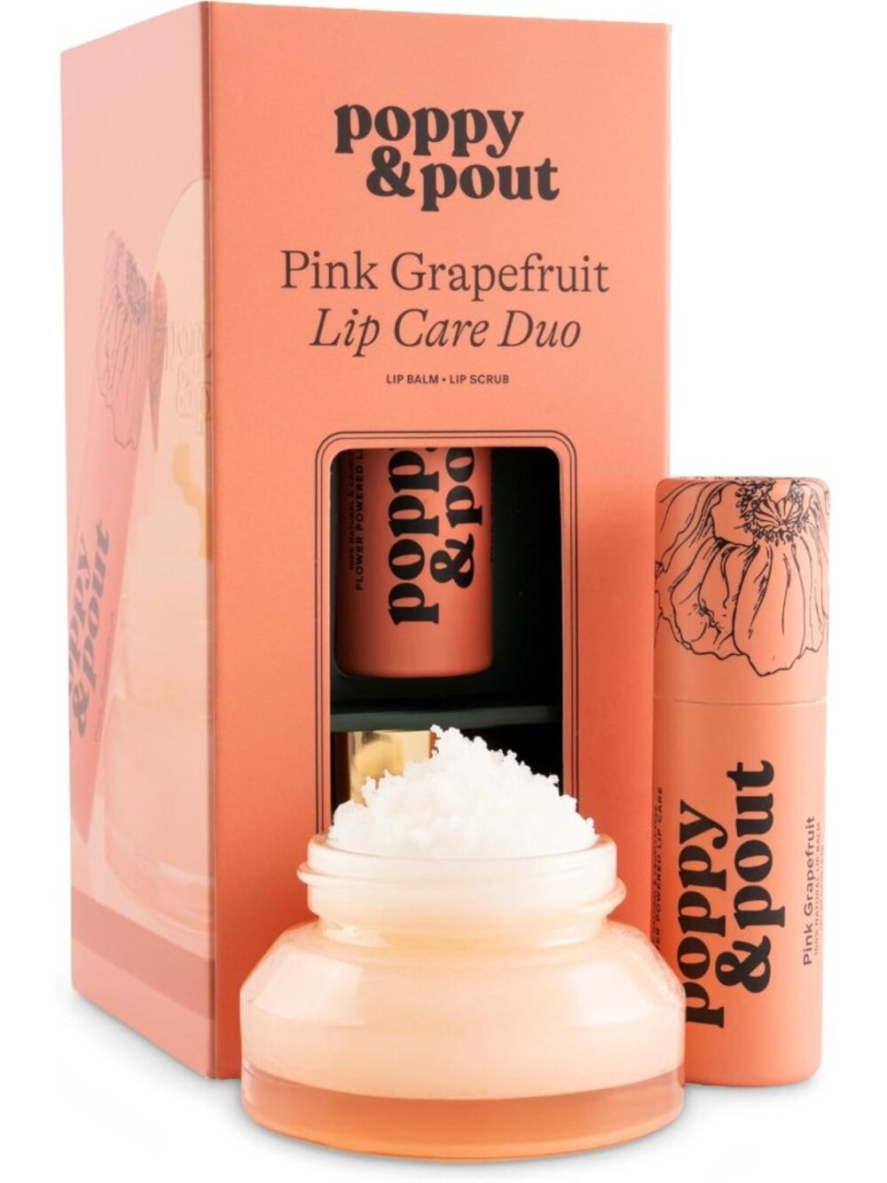 Natural Lip Care Set | Exfoliating Lip Scrub & Moisturizing Balm | Eco-Friendly